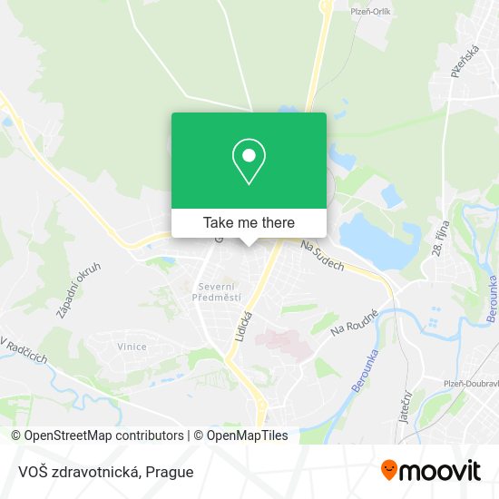 Карта VOŠ zdravotnická