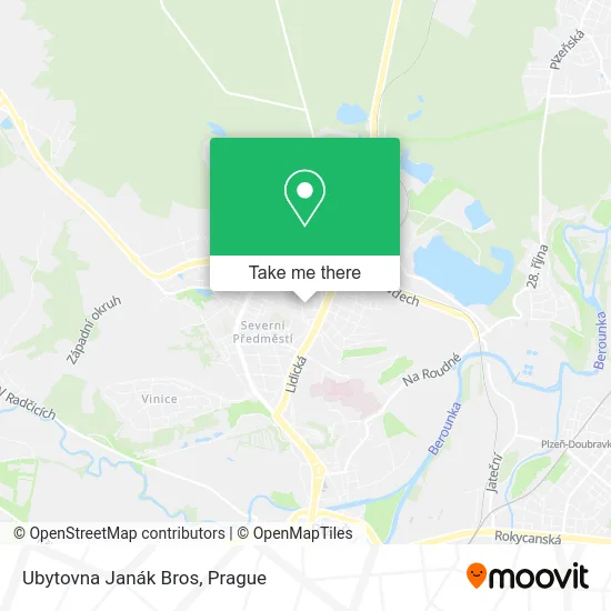 Карта Ubytovna Janák Bros