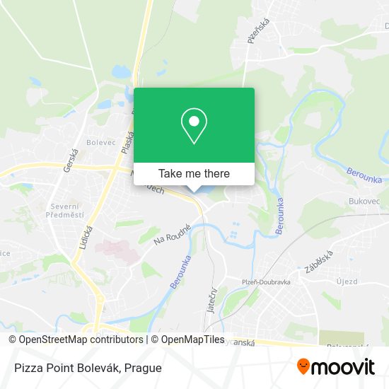 Карта Pizza Point Bolevák