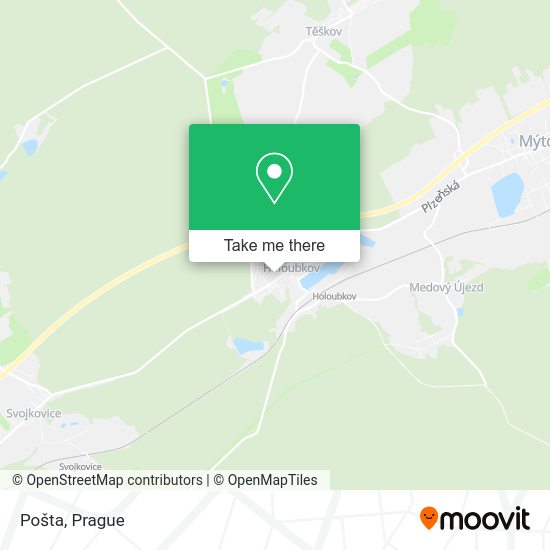Карта Pošta