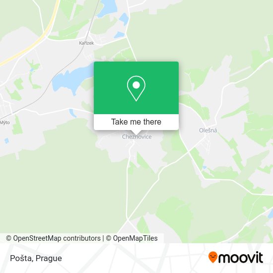 Карта Pošta