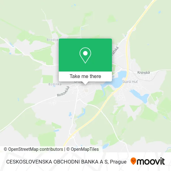 Карта CESKOSLOVENSKA OBCHODNI BANKA A S