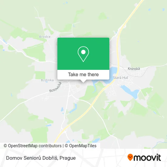 Карта Domov Seniorů Dobříš