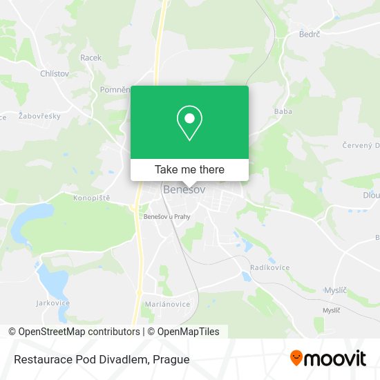Карта Restaurace Pod Divadlem
