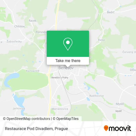 Карта Restaurace Pod Divadlem