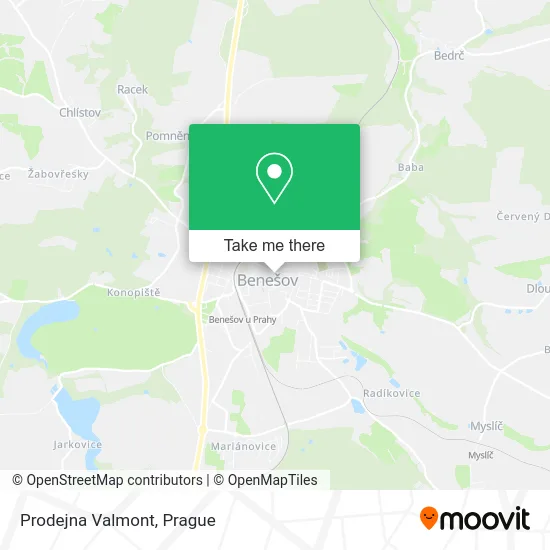 Карта Prodejna Valmont