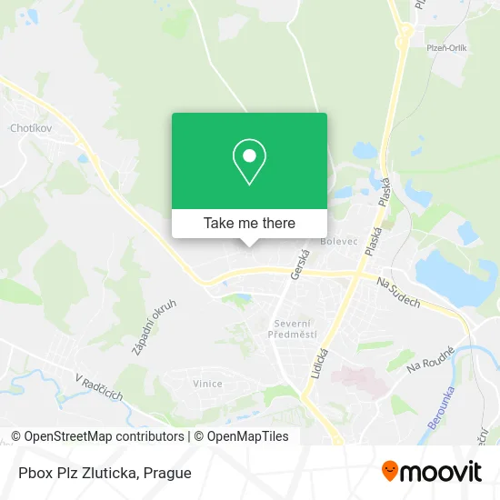 Карта Pbox Plz Zluticka