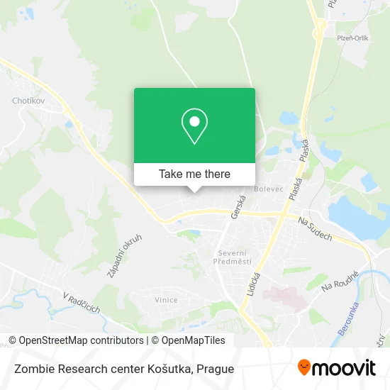 Карта Zombie Research center Košutka