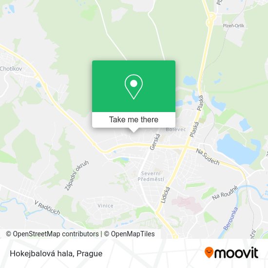 Карта Hokejbalová hala