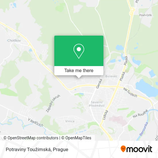 Карта Potraviny Toužimská