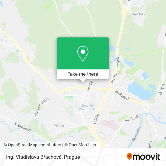 Карта Ing. Vladislava Břachová