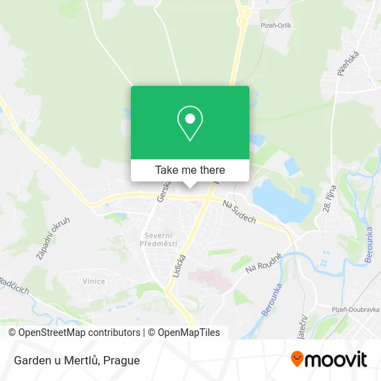 Карта Garden u Mertlů