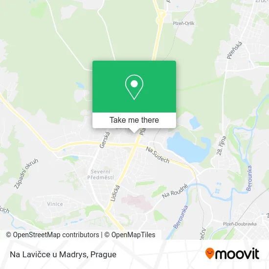 Карта Na Lavičce u Madrys