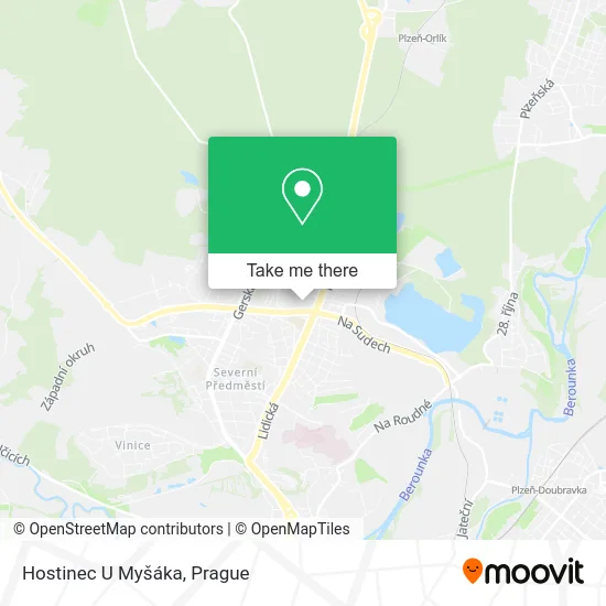 Карта Hostinec U Myšáka