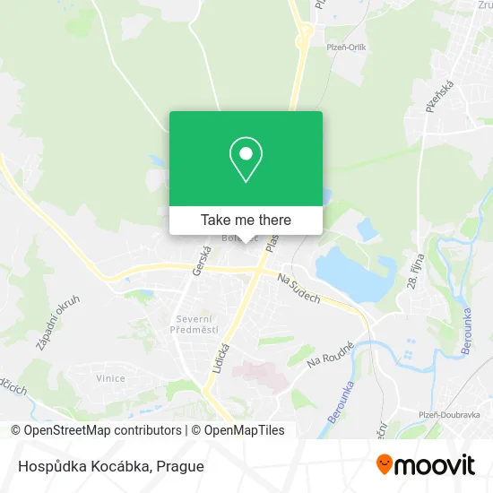 Карта Hospůdka Kocábka