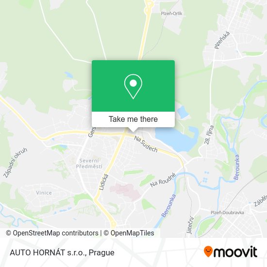 Карта AUTO HORNÁT s.r.o.