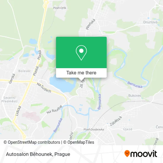 Карта Autosalon Běhounek