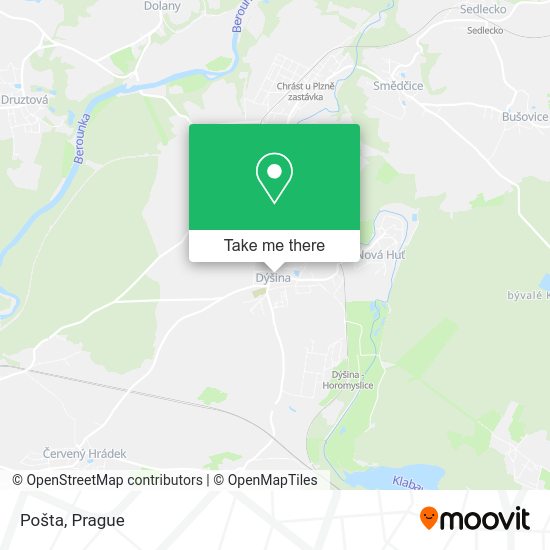 Карта Pošta