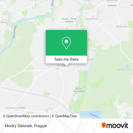 Карта Modrý Salonek