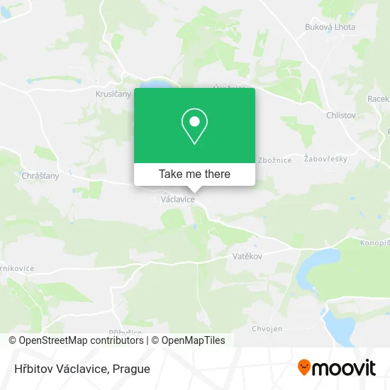Карта Hřbitov Václavice
