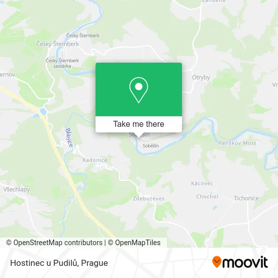 Карта Hostinec u Pudilů