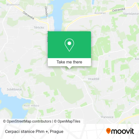 Карта Cerpaci stanice Phm +