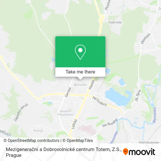 Mezigenerační a Dobrovolnické centrum Totem, Z.S. map