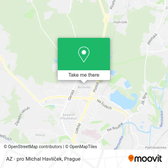 Карта AZ - pro Michal Havlíček