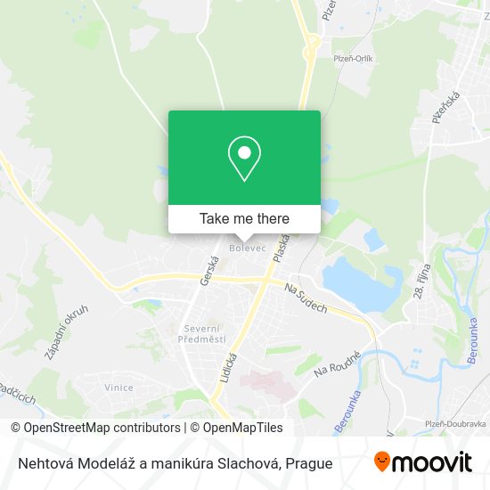 Карта Nehtová Modeláž a manikúra Slachová
