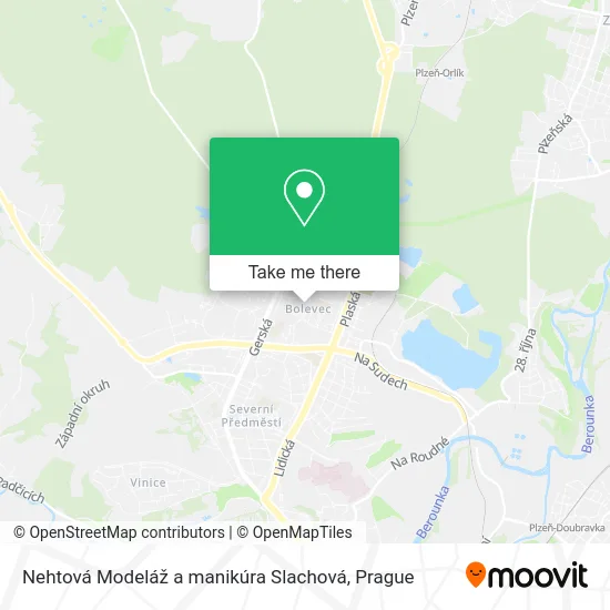 Карта Nehtová Modeláž a manikúra Slachová