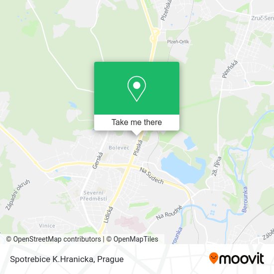 Карта Spotrebice K.Hranicka