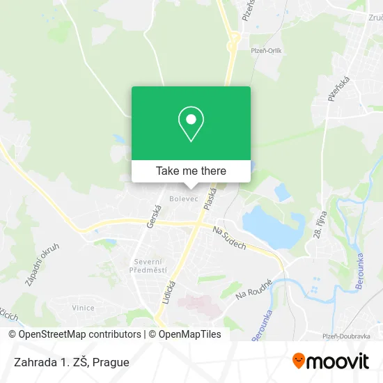 Карта Zahrada 1. ZŠ