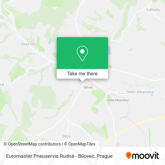 Euromaster Pneuservis Rudná - Bílovec map