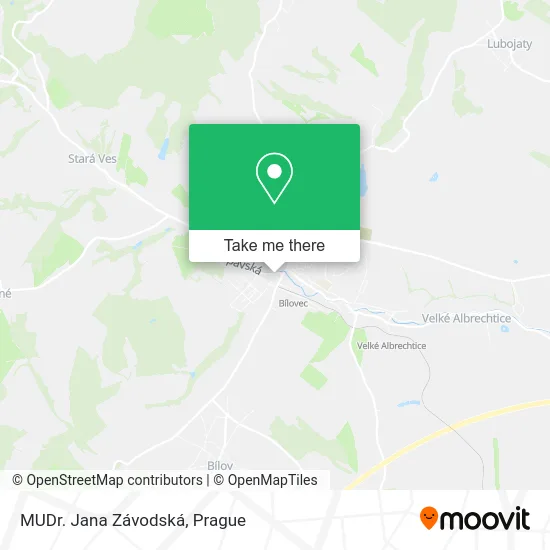 MUDr. Jana Závodská map