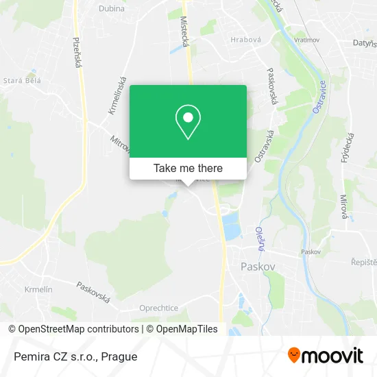 Карта Pemira CZ s.r.o.