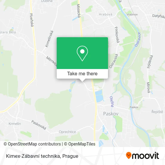 Карта Kimex-Zábavní technika