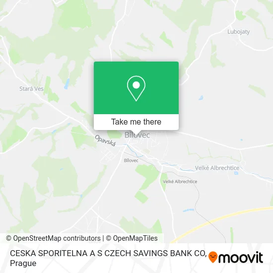 Карта CESKA SPORITELNA A S CZECH SAVINGS BANK CO