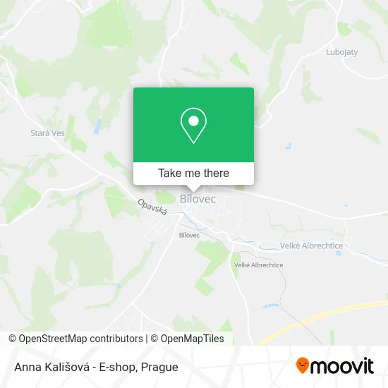 Карта Anna Kališová - E-shop