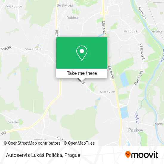 Карта Autoservis Lukáš Palička