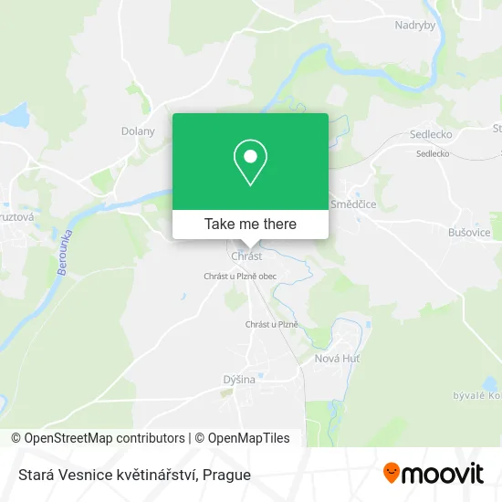 Карта Stará Vesnice květinářství