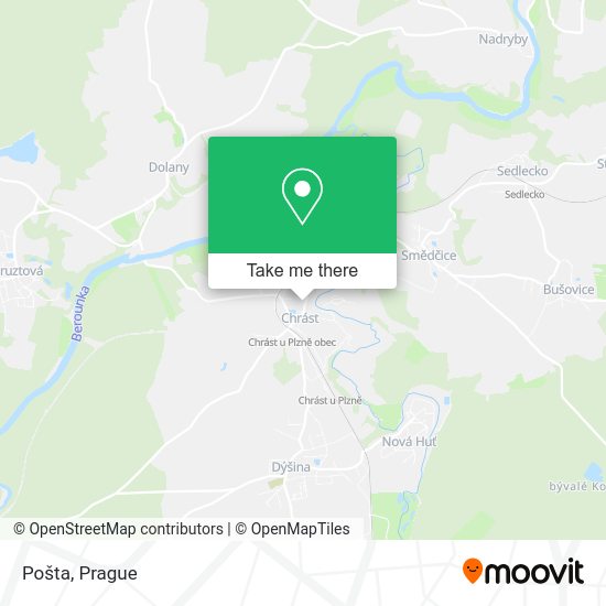 Карта Pošta