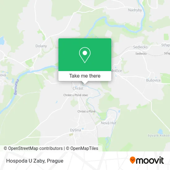 Карта Hospoda U Zaby