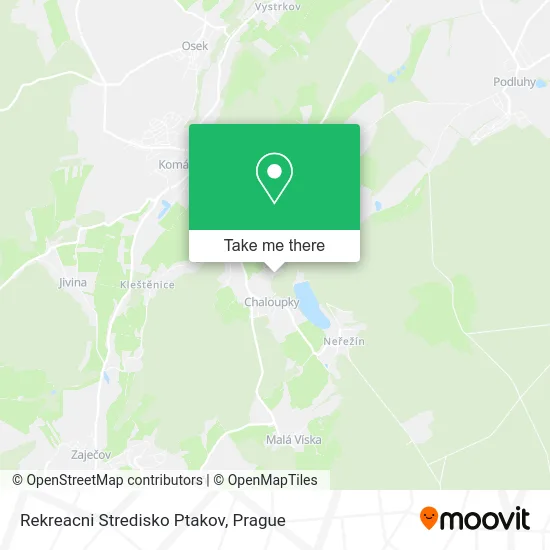 Rekreacni Stredisko Ptakov map