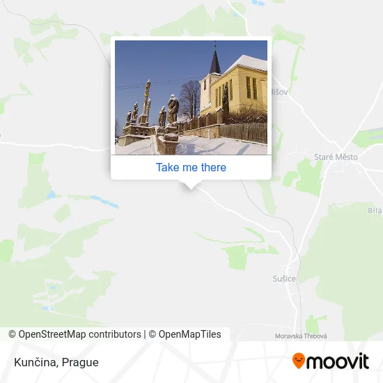 Карта Kunčina