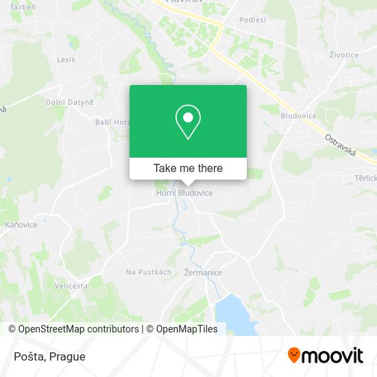 Карта Pošta