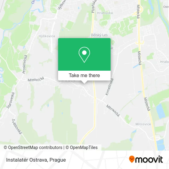 Карта Instalatér Ostrava