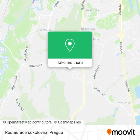 Карта Restaurace sokolovna