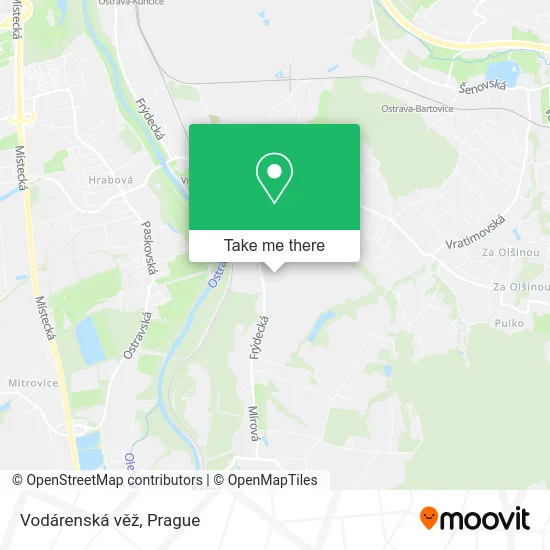 Карта Vodárenská věž