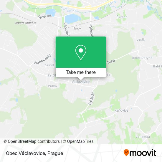 Карта Obec Václavovice