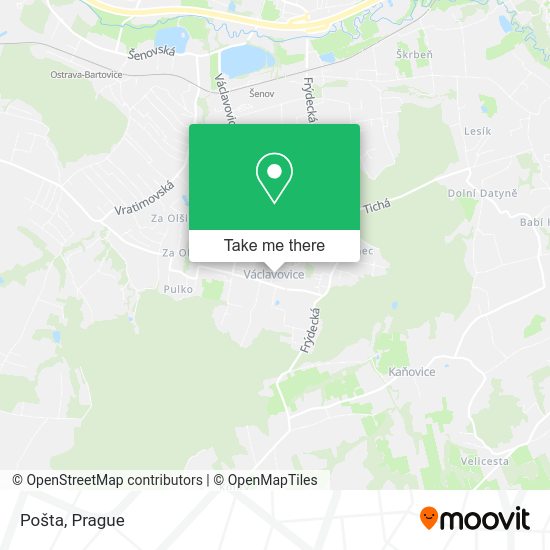 Карта Pošta